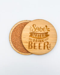Save Water Drink Beer coasters - round front and back