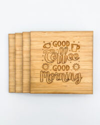 Good Coffee Good Morning coasters - sqaure 4