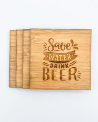 Save Water Drink Beer coasters - square 4
