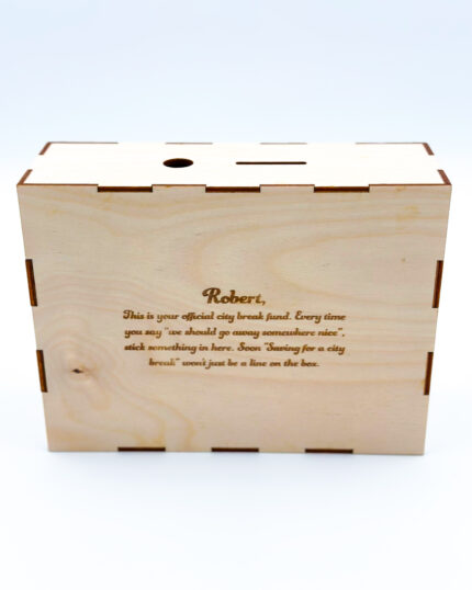 £1000 saving challenge money box - back