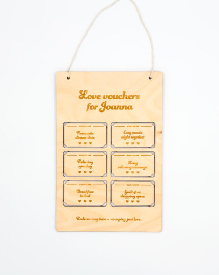 Voucher Plaque for Her Front