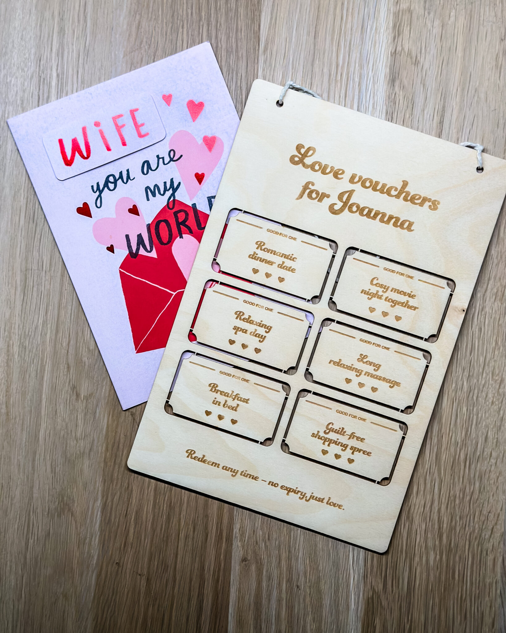 Valentine's Day Offer - Voucher on shelf